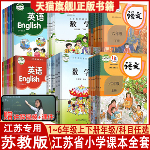 苏教版小学全套课本一年级二年级三四五六年级上册下册语文数学英语书课本+补充习题全套课本教材教科书部编版人教版苏教版译林版