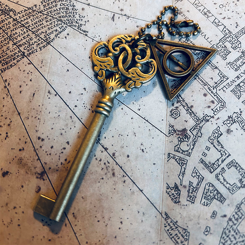 古灵阁银行金库魔法钥匙复古挂件吊坠饰品哈利波特hp电影周边道具