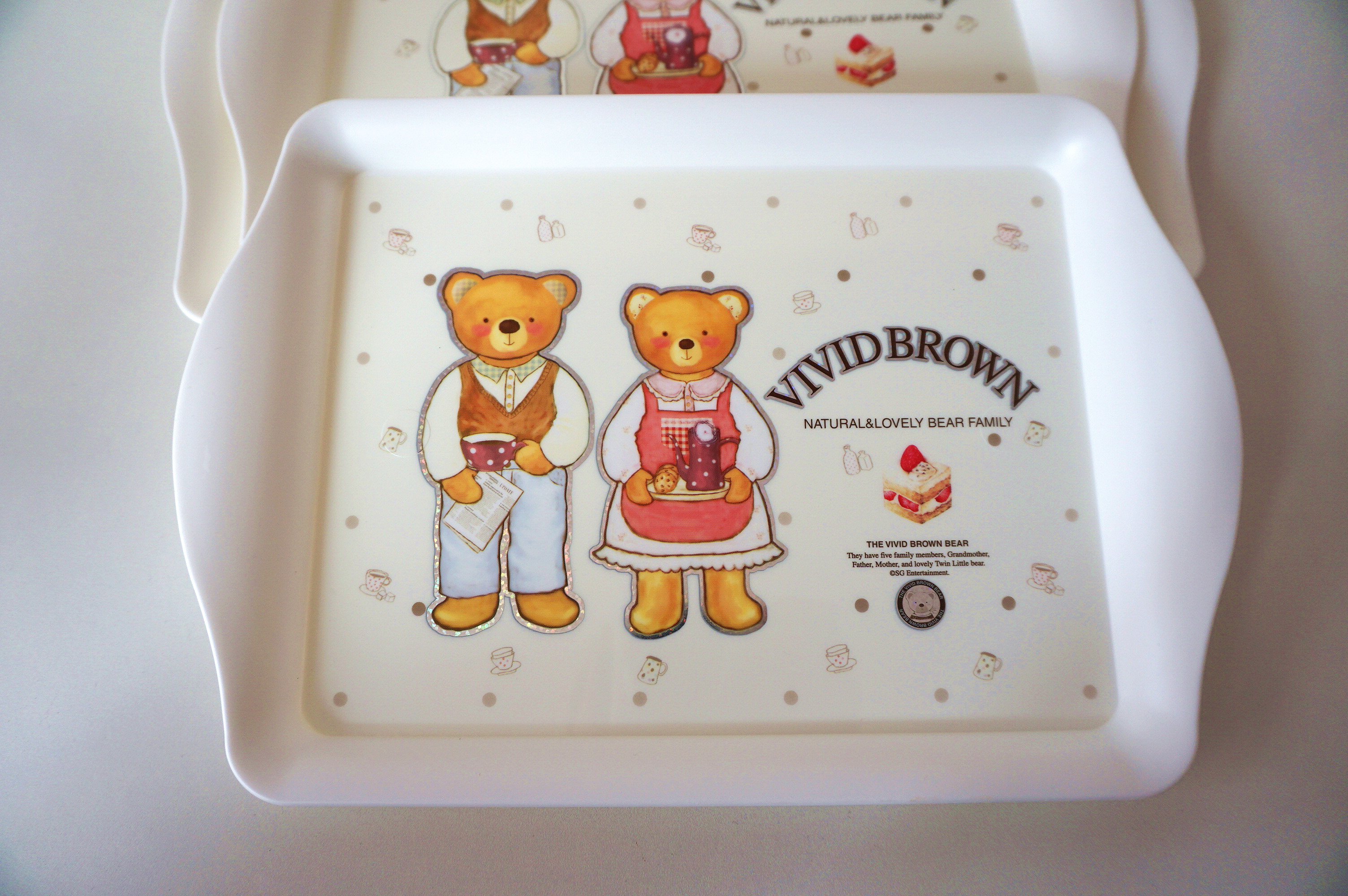 小熊托盘茶盘果盘vivid brown韩国进口水具盘PP大中小号点心餐盘在类目 餐饮具, 茶具, 茶盘中 - 来自Buy2taobao.com提供专业的淘宝代购服务