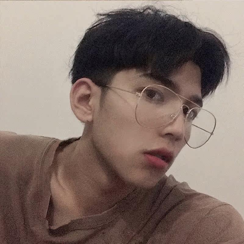 一折银边眼镜框