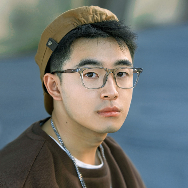 男近视眼镜框男