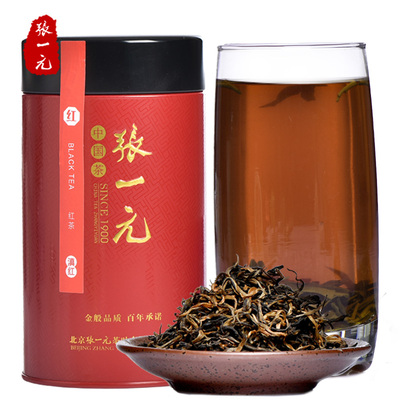 张一元红茶 茶叶新茶 滇红红茶 尚品系列 罐装 100g 80元