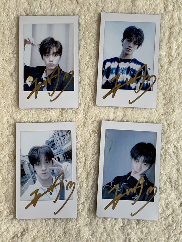 青春有你3 孙亦航自拍照亲笔签名3寸拍立得照片4款