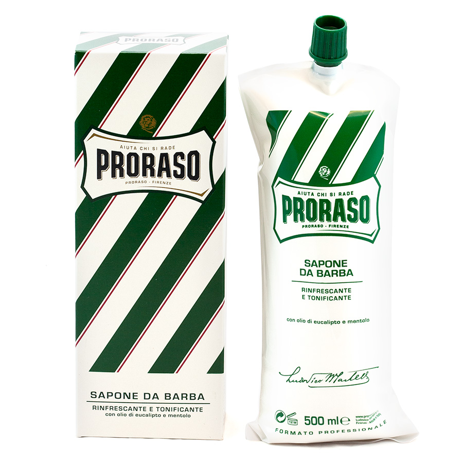 Proraso- Italy Pala Suo Refresh refreshing Eucalyptus Mint Shaving ointment 500mlin the Skin Care/Body/Essential oils , Men Care (New) , Men shaving cream category - from Buy2taobao.com to provide professional Taobao agent buy service