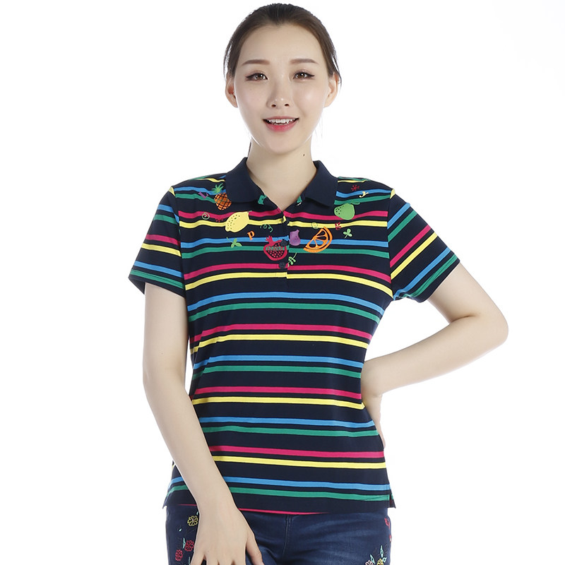 la pagayo拉柏家雅女装针织休闲短袖衫polo领修身休闲t恤a8t1502a