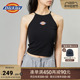 Dickies24春夏新品 修身版型logo印花短款吊带T恤