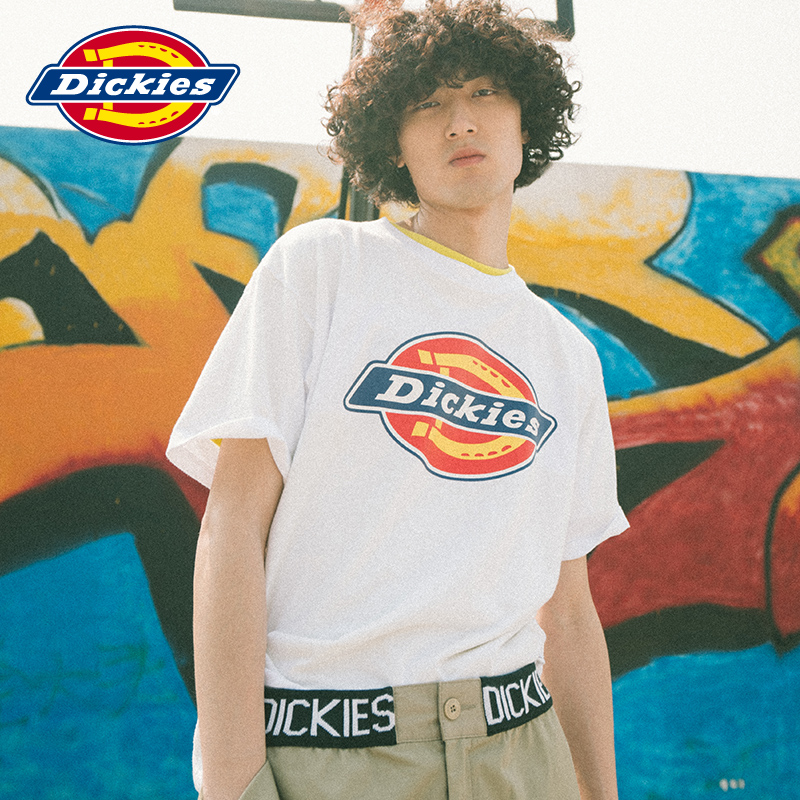 Dickies多色Logo印花短袖Tee 男式夏季新品全棉男士T恤DK006026