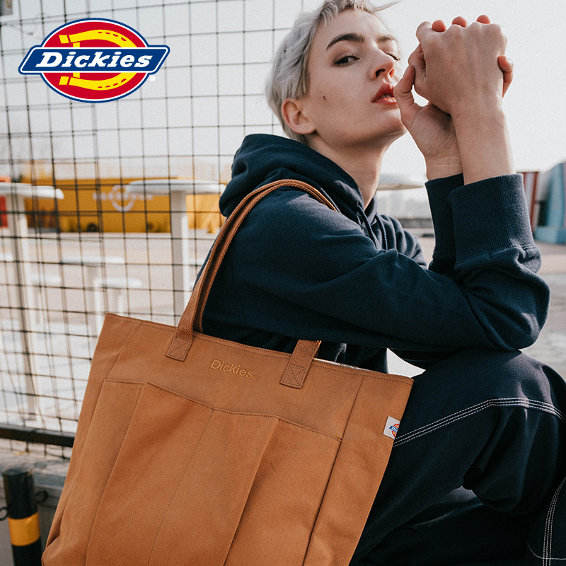 Dickies春夏新品纯色复古风时尚单肩包休闲大容量潮包DK006628