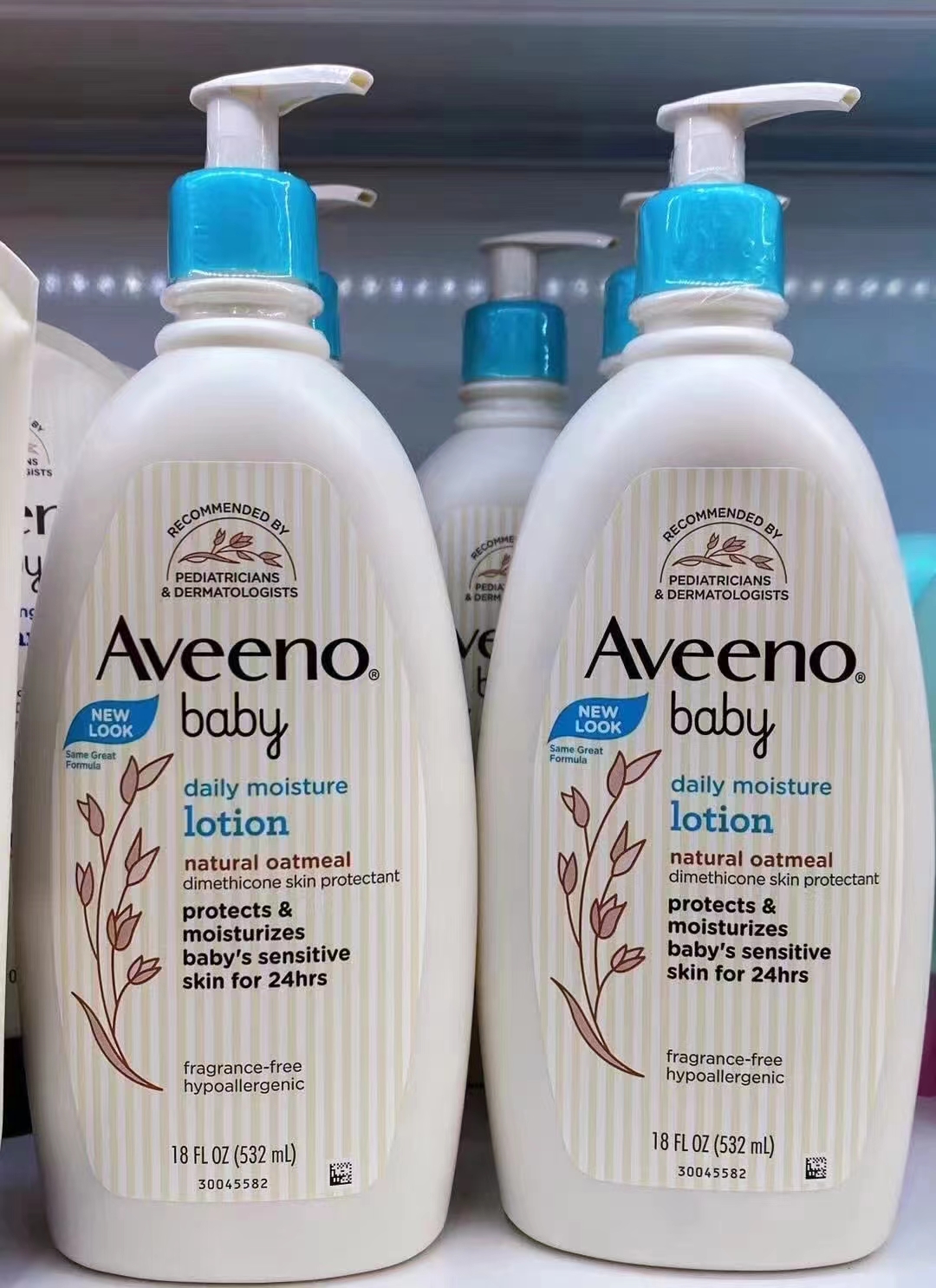 香港代购  美国Aveeno baby艾维诺儿童天然燕麦身体乳532ml