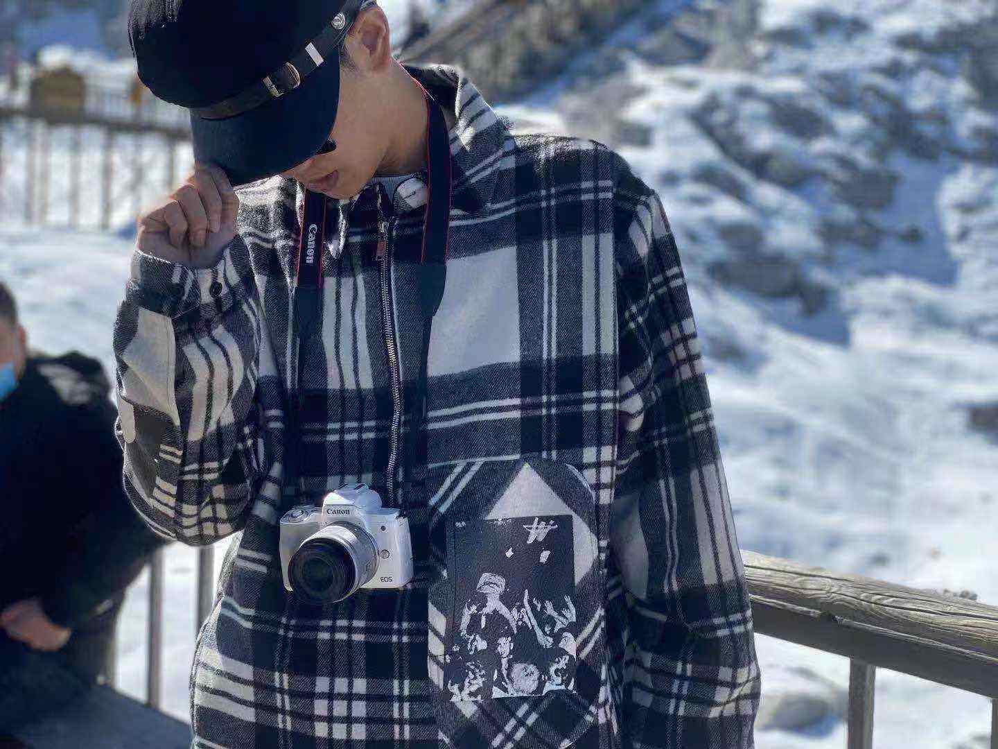 小丑自主权志龙gd同款 welldone卫衣2020ss格子羊绒拉链休闲外套