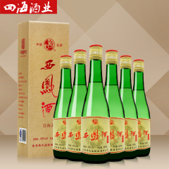 西凤酒厂内部用酒绿瓶45度绵柔凤香型西风白酒整箱装500ml*6瓶