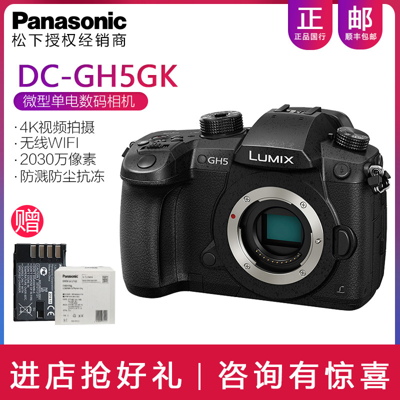 送好礼 Panasonic松下DC-GH5松下数码微单相机GH5单机4K摄像视频