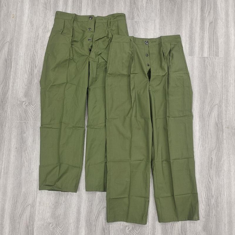 不变形老货65式的确良裤子柒捌式涤良夏裤怀旧收藏影视艺术绿君裤