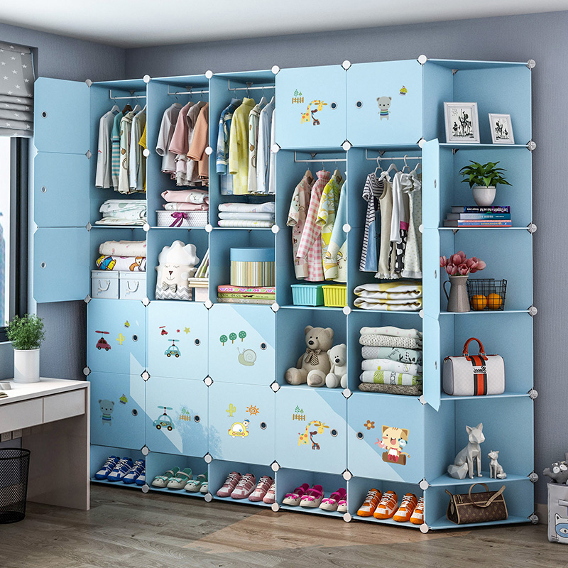 儿童衣柜结实耐用宝宝婴儿家用卧室简约现代简易衣橱收纳储物柜子