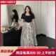 GLEC大码女装【重工定制】高端钉钻轻奢蝴蝶亮片拼接晚礼服连衣裙