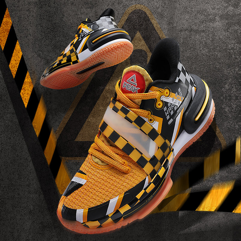 peak/匹克态极闪现2代警告配色篮球2021新款魔术贴学生低帮球鞋运