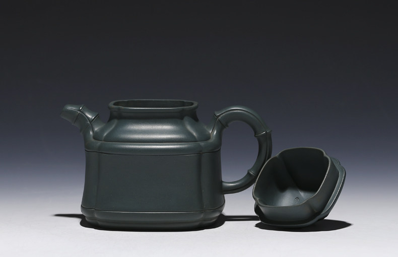 国家级高级工艺师 朱亚卫 《四方仙韵》极品老绿泥 紫砂壶收藏