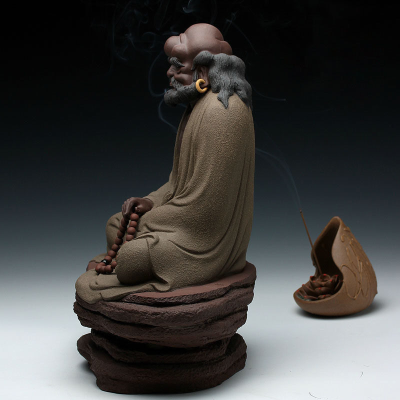 实力陶人 荀少华 《悟禅达摩》 紫泥