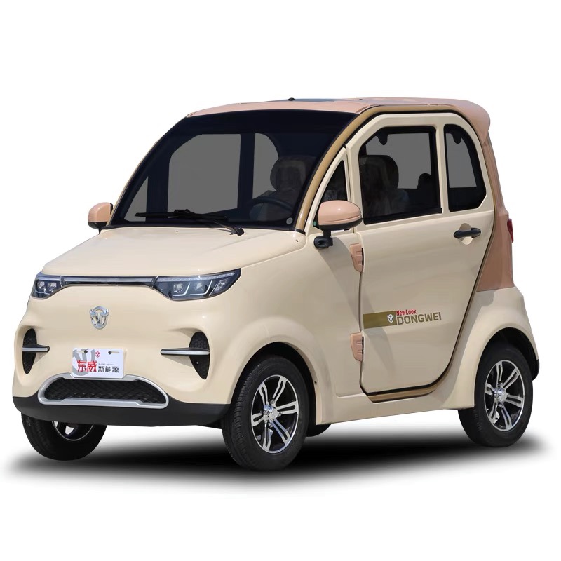 新款东威f1电动四轮车成人新能源锂电池四座空调全封闭家用代步车