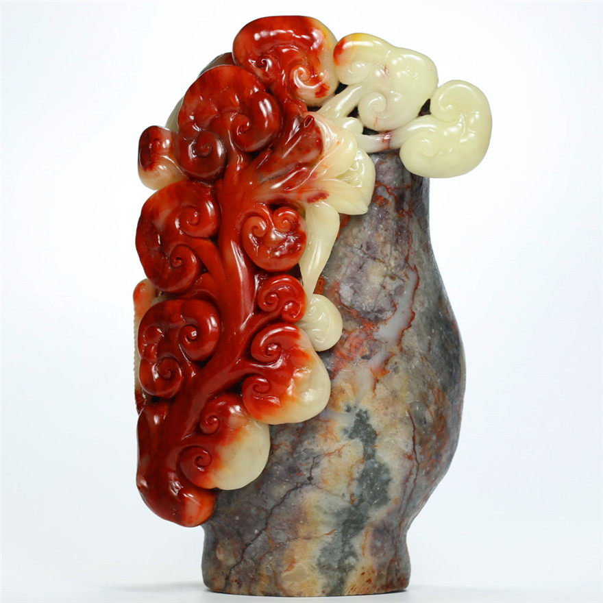 年货节国石 寿山芙蓉石《富贵平安》摆件