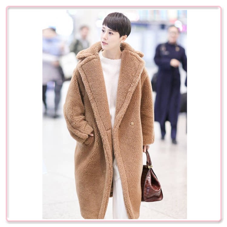 bellina意大利代购 maxmara 2022秋冬时尚明星同款泰迪大衣 teddy