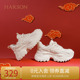 [龙年限定]哈森老爹鞋女2024新年款厚底增高休闲运动鞋HWC240118