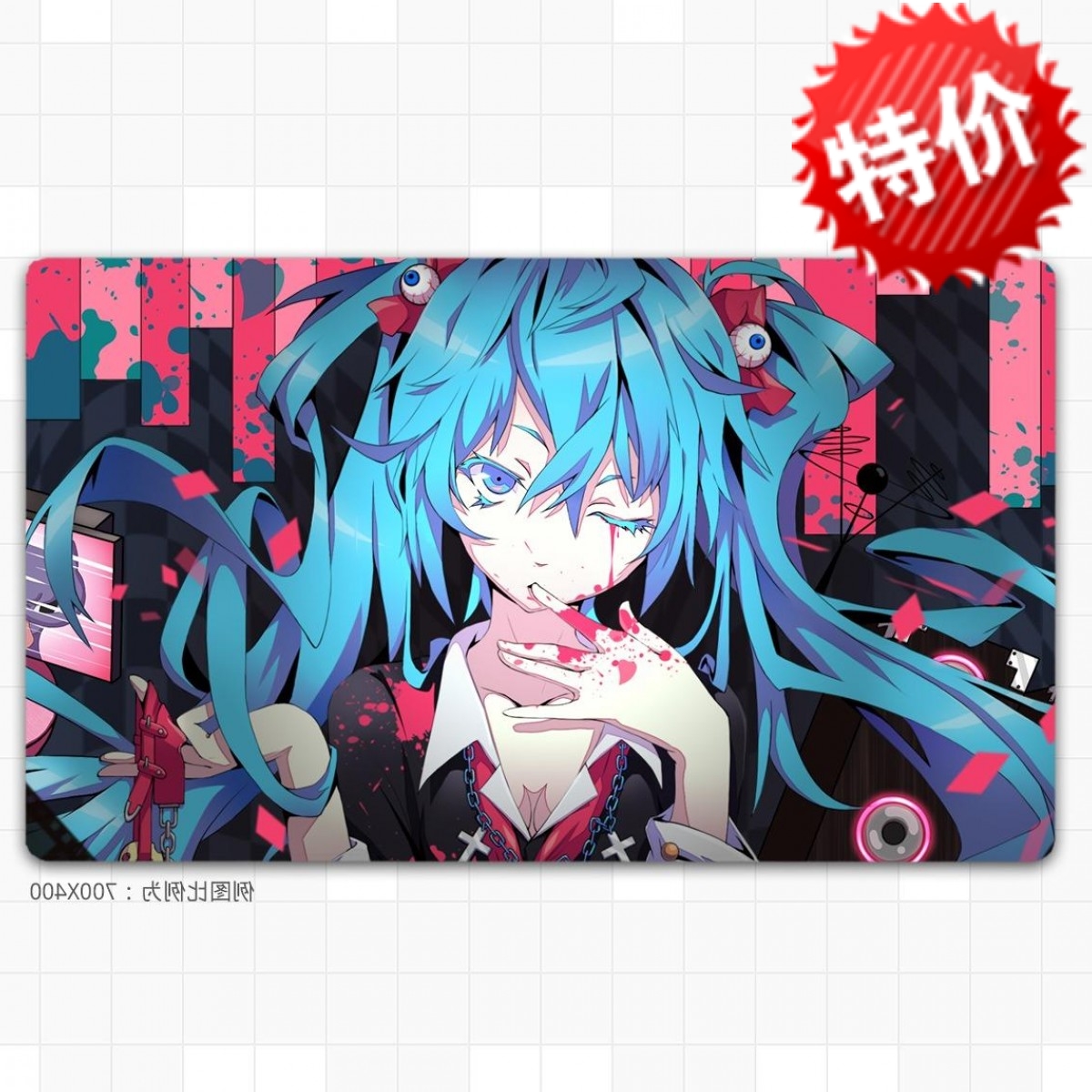 动漫周边大鼠标垫键盘垫滑鼠垫桌垫锁边初音未来周边Miku可爱V家在类目 电脑硬件/显示器/电脑周边, 电脑周边, 鼠标垫/贴/腕垫中 - 来自Buy2taobao.com提供专业的淘宝代购服务