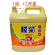 榄菊食品洗洁精果蔬大桶5kg装幼儿园食堂餐具去油洗涤剂金桔1桶价