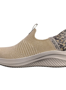 skechers斯凯奇女鞋 slip-ins闪穿科技跑鞋 时尚豹纹健步鞋149712