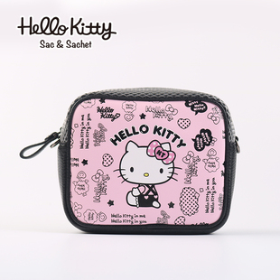 愛馬仕verrou包包 Hello Kitty 正品女包包印花可愛甜美粉色凱蒂貓小方包斜挎小包包 愛馬仕