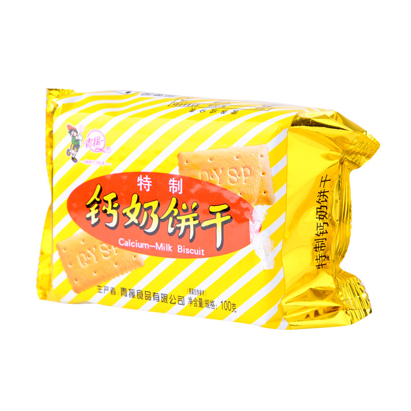 青援特制钙奶饼干食品