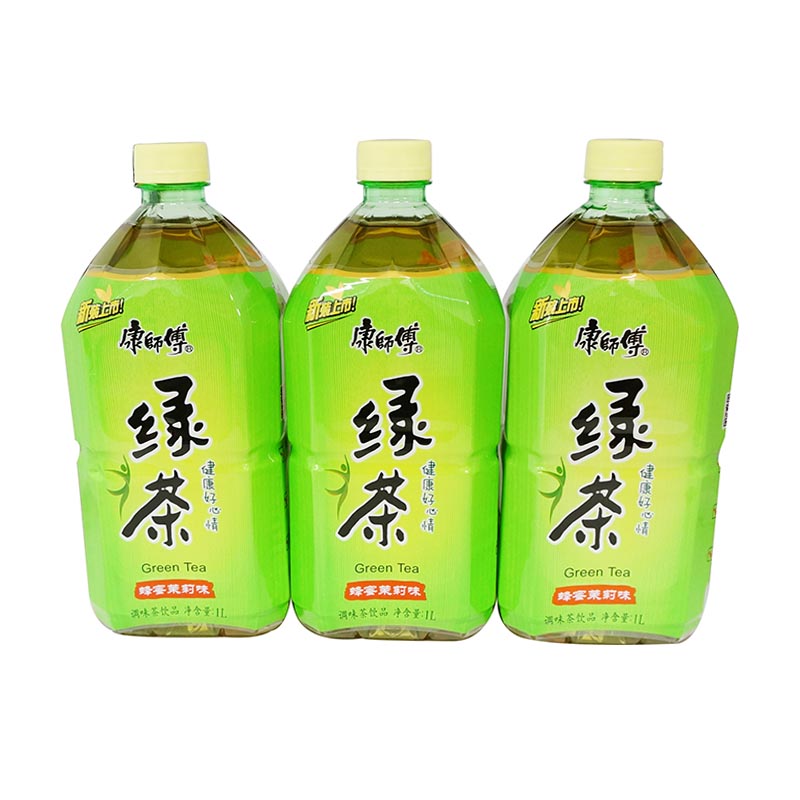 🐝康师傅绿茶(蜂蜜茉莉味)1l*3瓶/组🐝-天猫超市