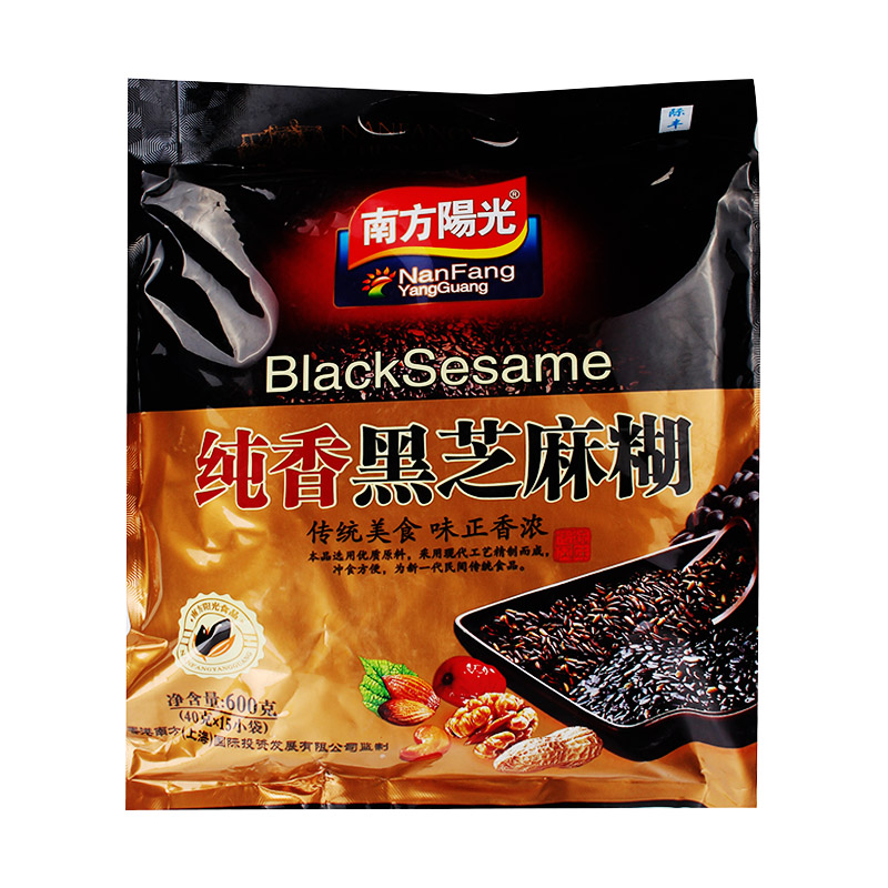 南方阳光纯香黑芝麻糊 600克/袋芝麻糊在类目 咖啡/麦片/冲饮, 藕粉/麦片/冲饮品, 芝麻糊中 - 来自Buy2taobao.com提供专业的淘宝代购服务
