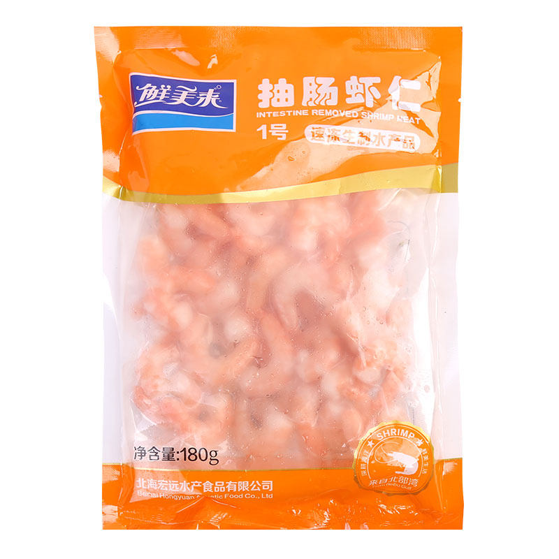 (冷冻速冻)鲜美来抽肠虾仁180g/袋