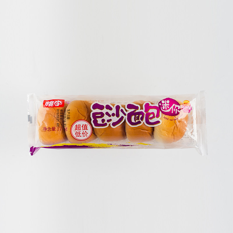 一折桃李豆沙包_桃李迷你豆沙面包 170g/包优惠券
