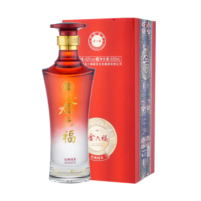 42度金六福经典绵柔白酒 500ml/瓶