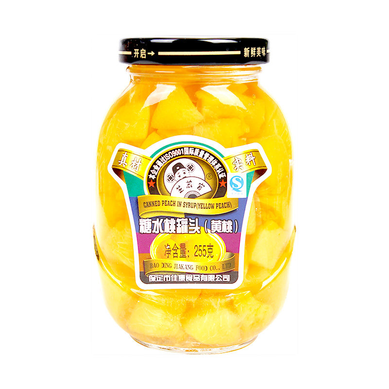 芝麻官黄桃罐头255g瓶