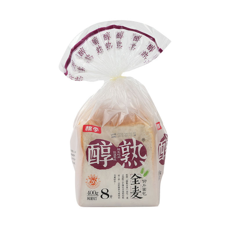 桃李醇熟全麦切片面包 400g/袋零食早餐小吃休闲食品糕点网红