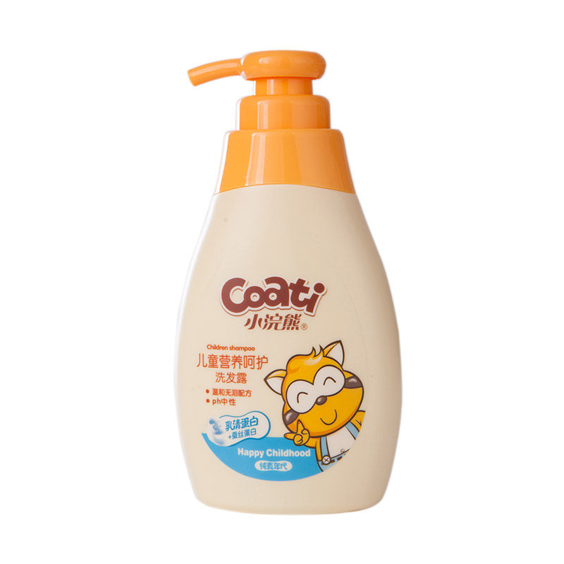 小浣熊儿童宝宝营养呵护洗发露洗发水洗头膏洗发液330ml瓶