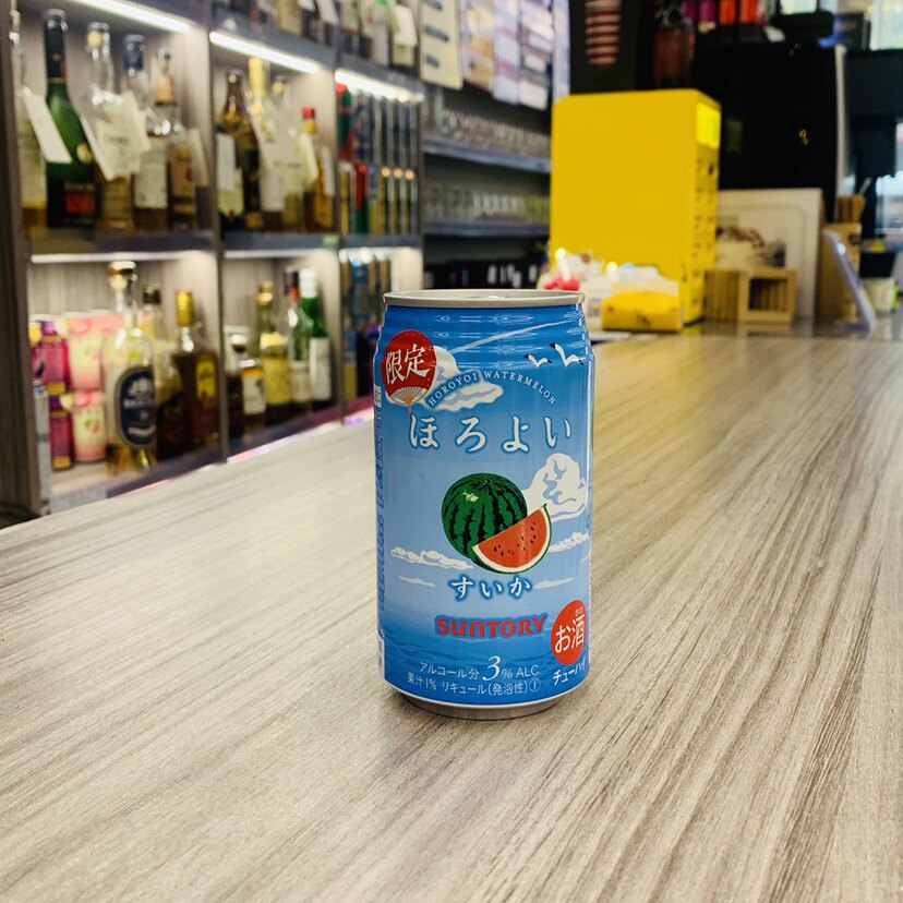 日本进口三得利和乐怡horoyoi西瓜味配制酒350ml罐装微醺低度酒