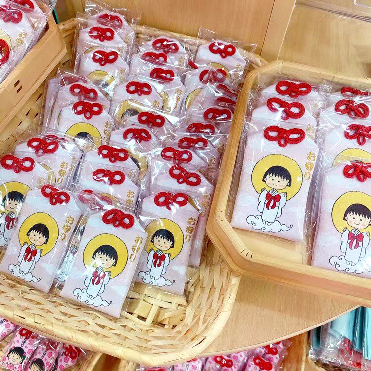 日本代购_日本代购现货/正品樱桃小丸子御守幸运符卡通旺运符和风福袋