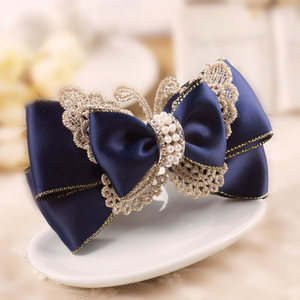 头花饰品韩国发饰夹大蝴蝶结图片