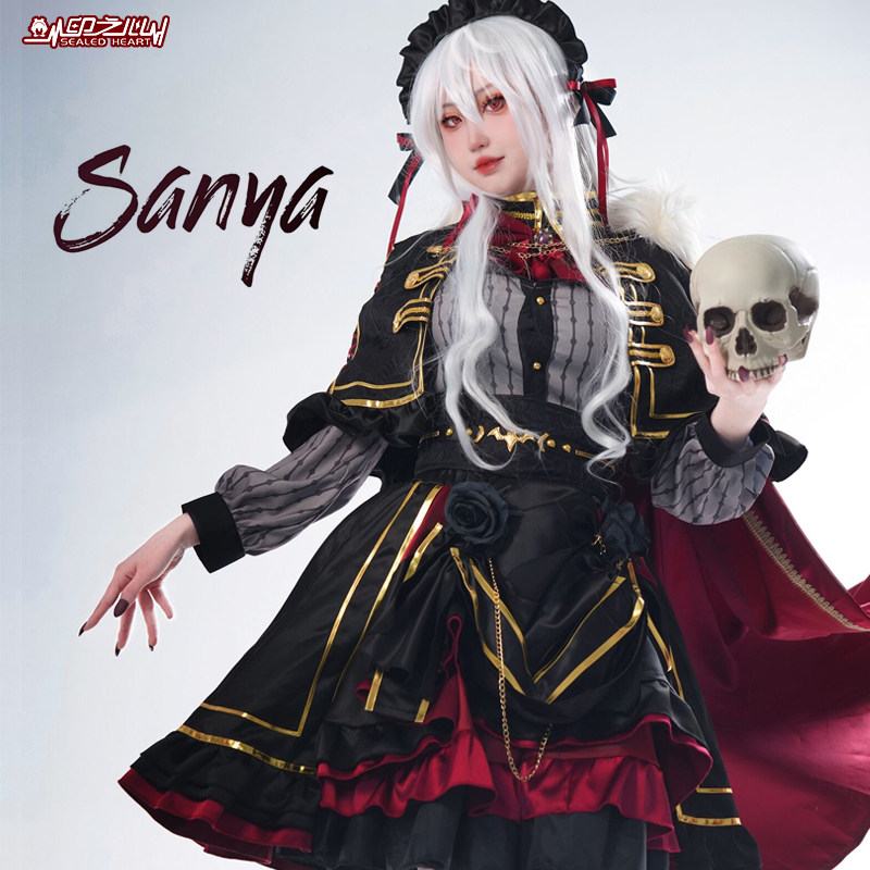印之心彩虹社cos服动漫虚拟vtuber葛叶贵族sanya裙装男女款套装