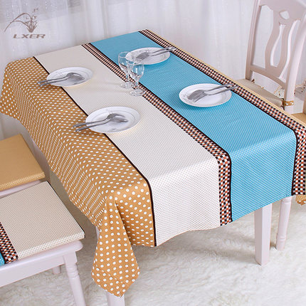 居家四季布艺餐桌布台布椅垫 夏季可用茶几垫套装欧式酒店圆桌布