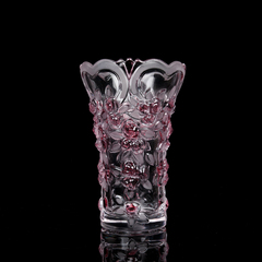 欧式创意透明玻璃花瓶 富贵竹干花客厅插花大号彩色花瓶水培花器