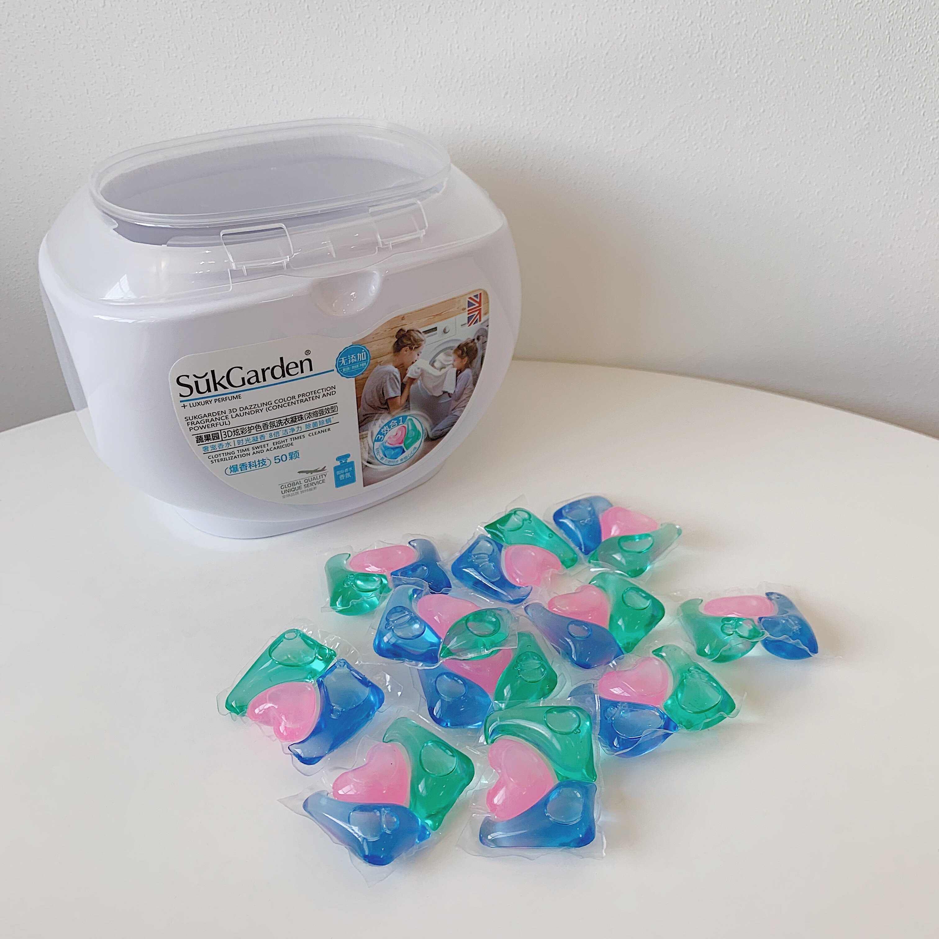 蔬果园洗衣凝珠持玖留香滁菌滁螨三效合一