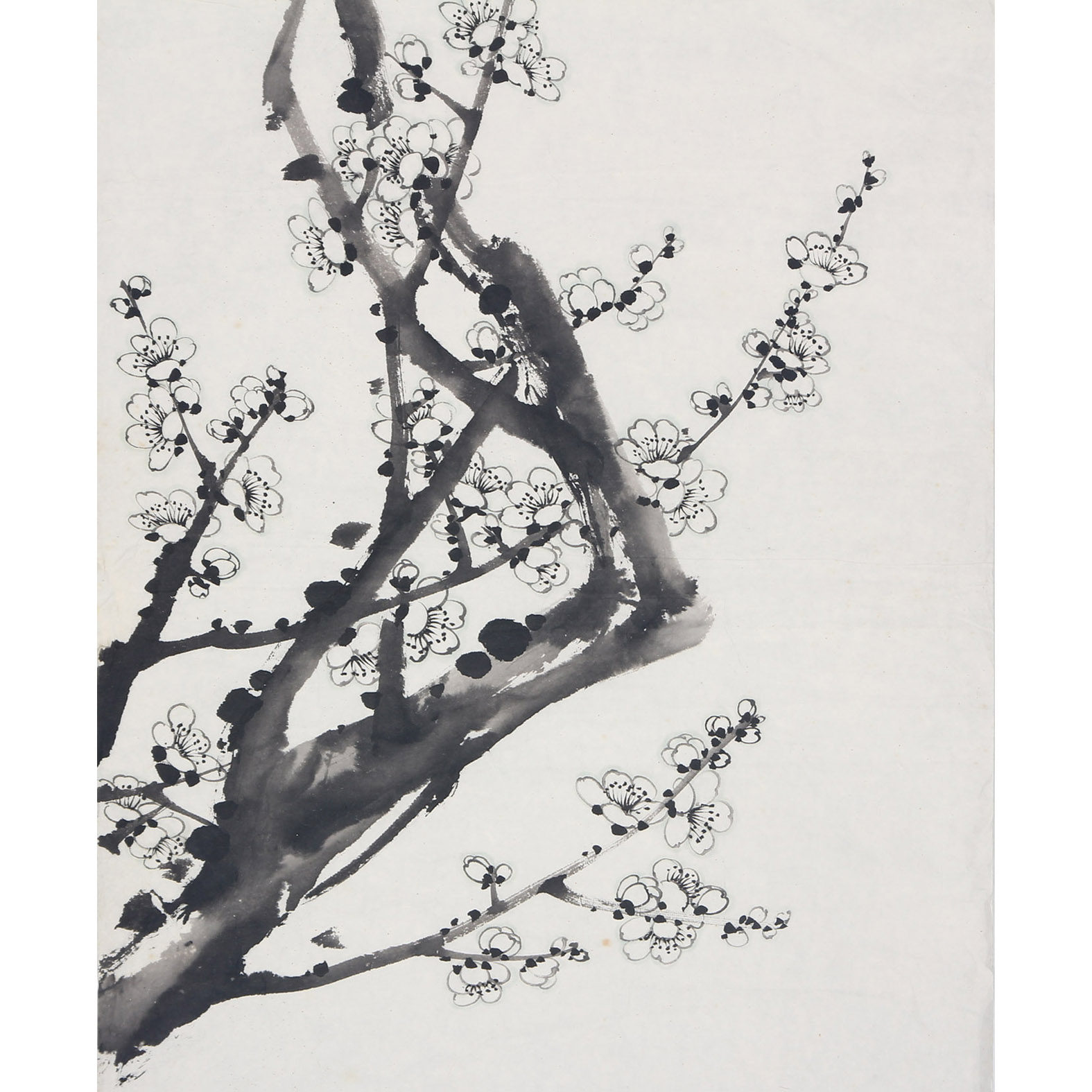 钱大礼《墨梅》