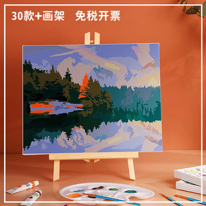 迷你画架桌面画架展示支架儿童油画框桌上台式画架木头质绘画套装