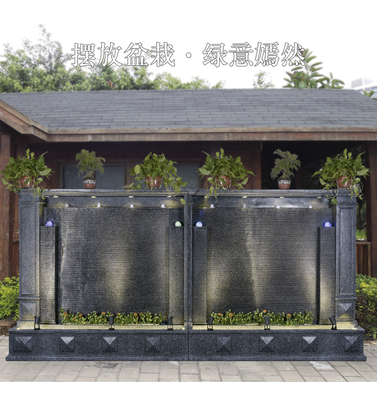家居庭院喷泉流水景观办公酒店会所阳台落地玄关鱼池屏风欧式摆件在类目 家居饰品, 摆件中 - 来自Buy2taobao.com提供专业的淘宝代购服务