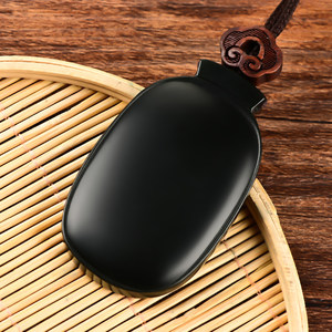 天然墨玉吊坠图片